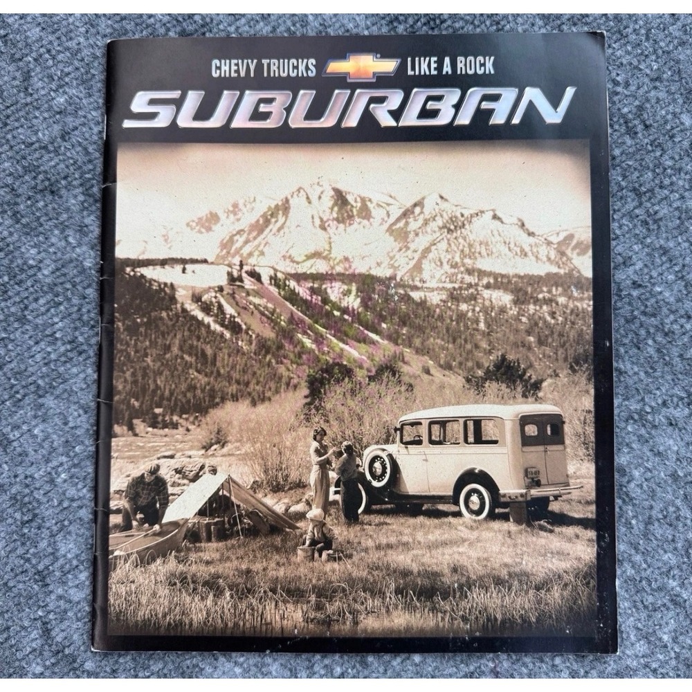 2001 Chevy Suburban Sales Brochure Like A Rock Chevrolet Truck Catalog 01 V8